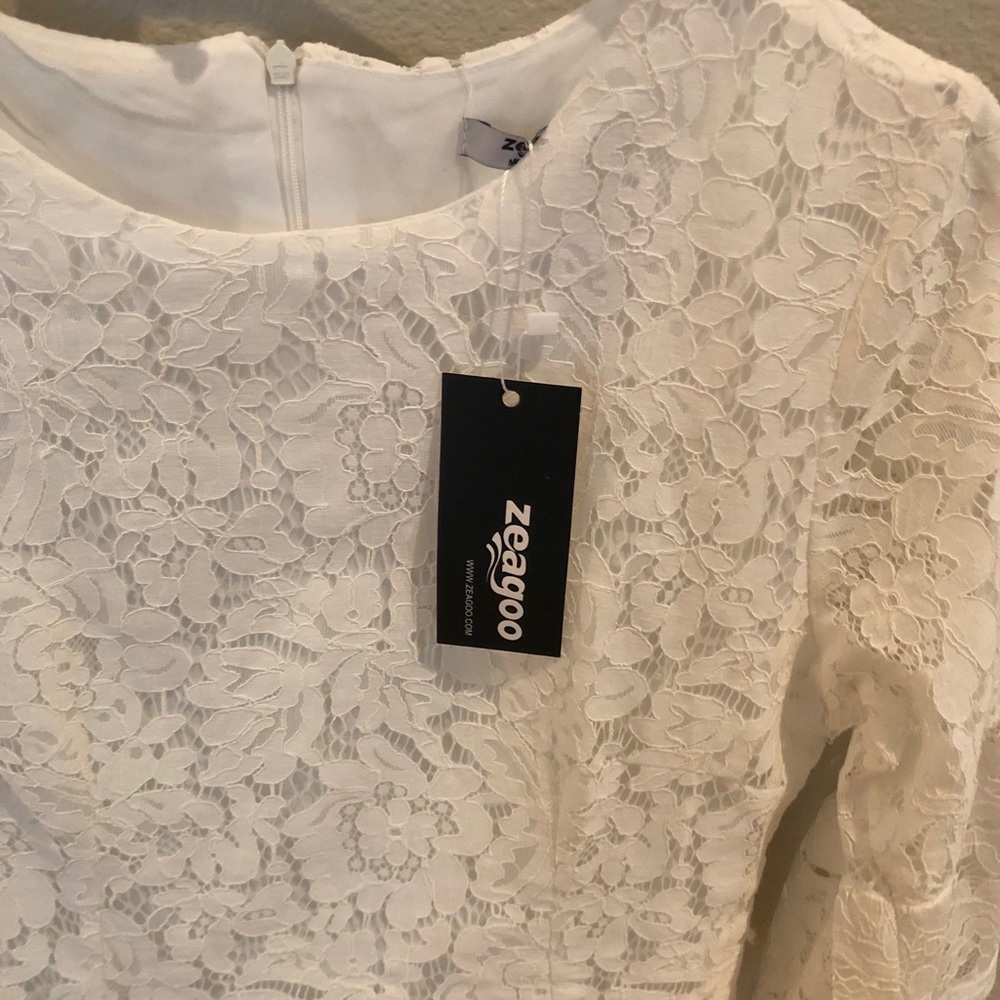 White Lace Dress W Tags